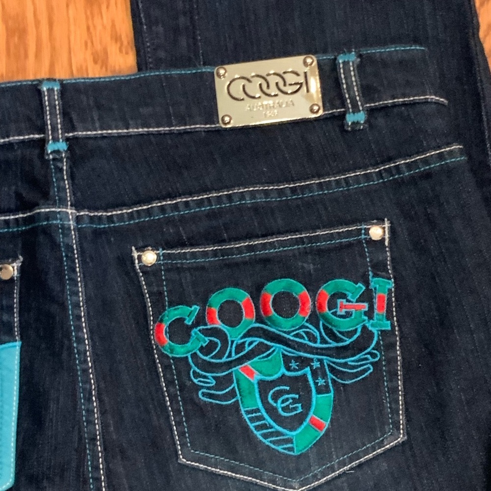 Men's Coogi Jeans Spell Out Blue 36 X 33 - Picture 2 of 9